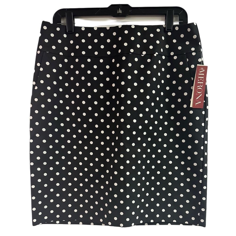 NWT Vintage Merona Polka Dot Skirt Size 10